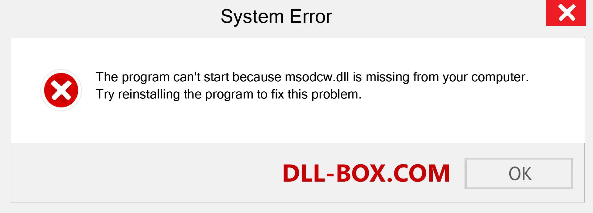  msodcw.dll file is missing?. Download for Windows 7, 8, 10 - Fix  msodcw dll Missing Error on Windows, photos, images